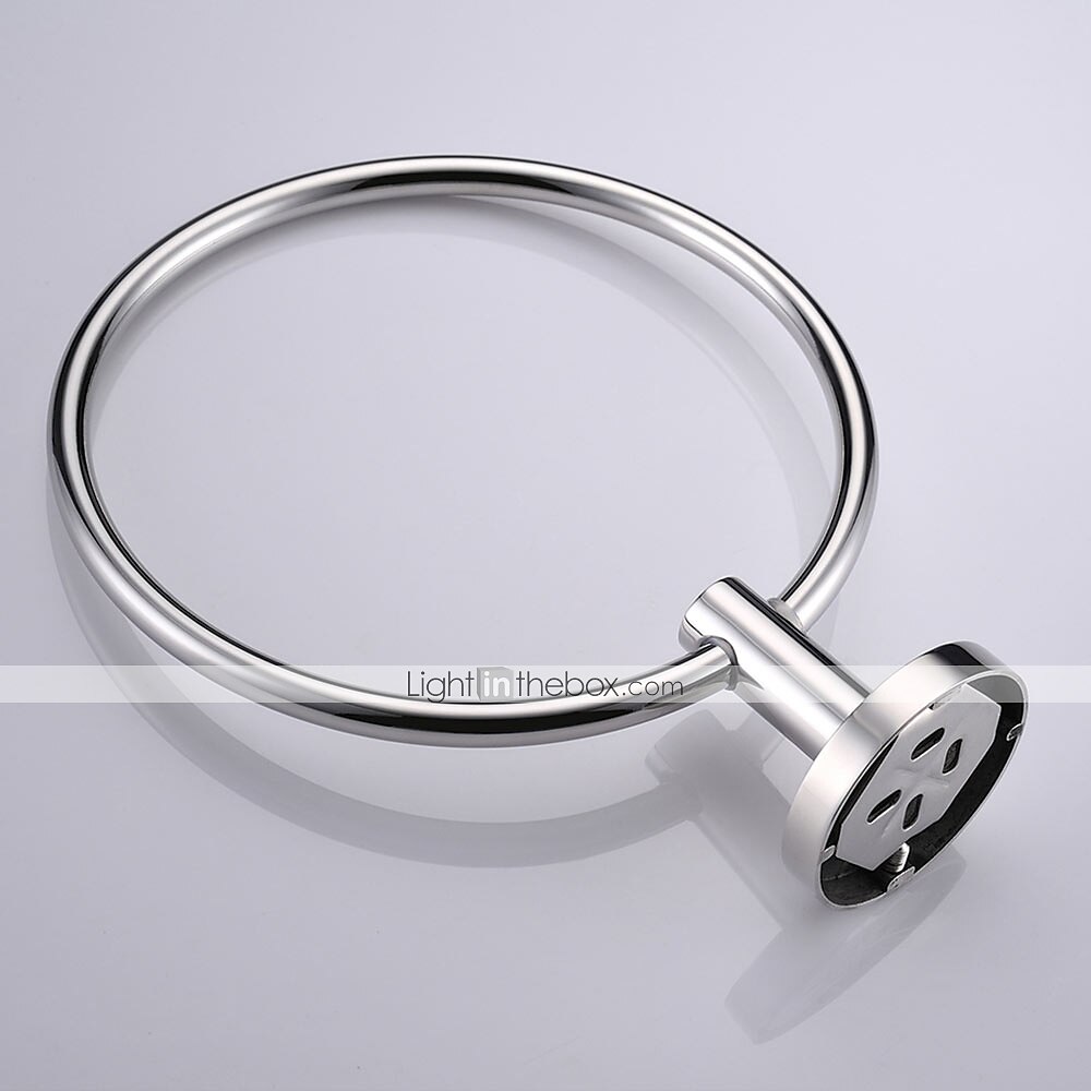 badkamer hardware accessoire handdoek ring/toiletrolhouder/mantel haak/zeepschaal en handdoek houder roestvrij staal wandmontage zilver 2025 - $33.99 –P14