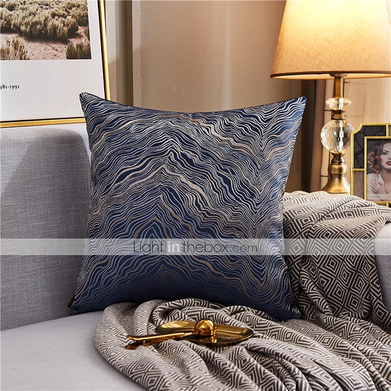 Almofadas decorativas textura cor combinando linha dourada jacquard bordado capa de almofada sala de estar quarto sofá capa de almofada almofada ao ar livre para sofá cama cadeira de 2025 por $19.99 –P5