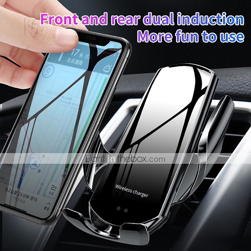 Q6 Wireless Car Charger Fast Charging Auto-Clamping Car Phone Holder Mount Car Air Vent Holder Compatible with iPhone 14/13/12/12ProMax/XS/XR/X/8/8 Samsung S22/S21 LG Huawei Google Pixel 2026 - $29.99 –P8