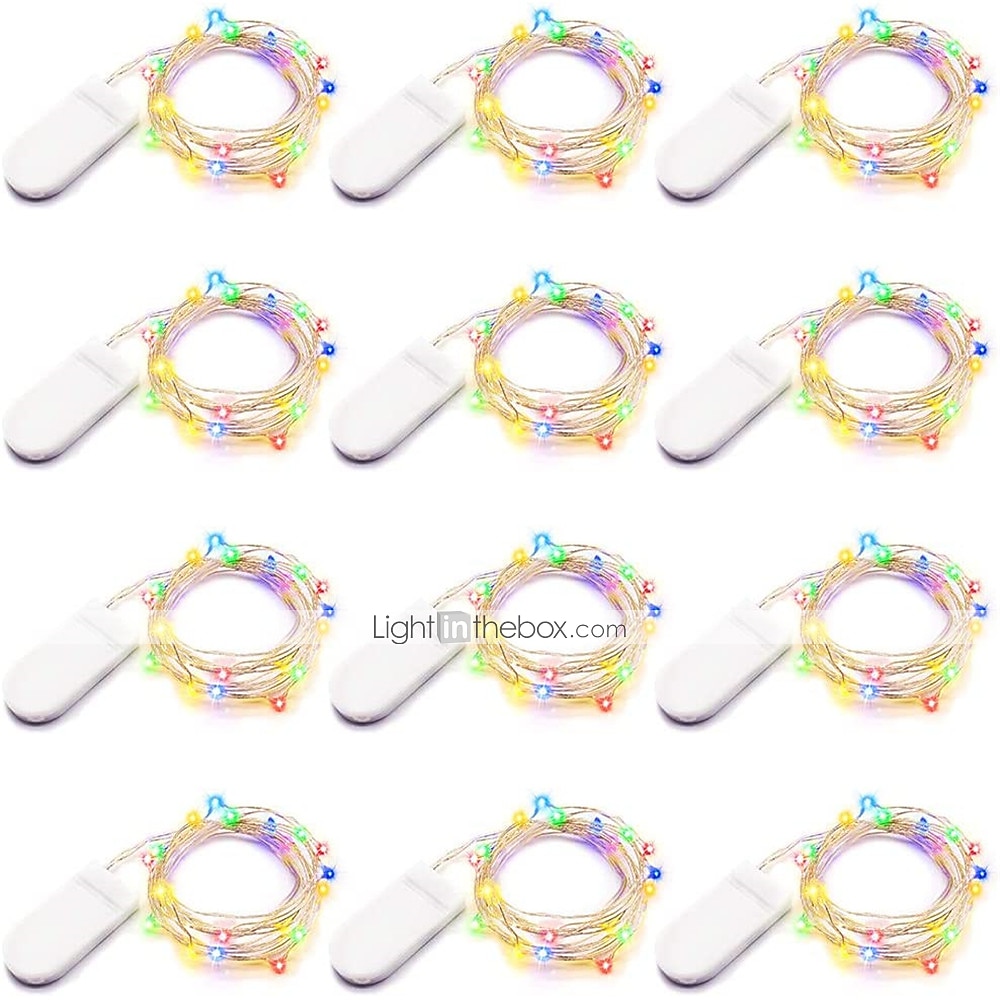 30 PCS 12PCS 6PCS Fairy Lights Battery Operated (Included) 600LED 240LED 120LED Mini String Lights Waterproof Copper Wire Firefly Starry Lights for Halloween Party Christmas Festivals Decorations 2025 - $10.99 –P19