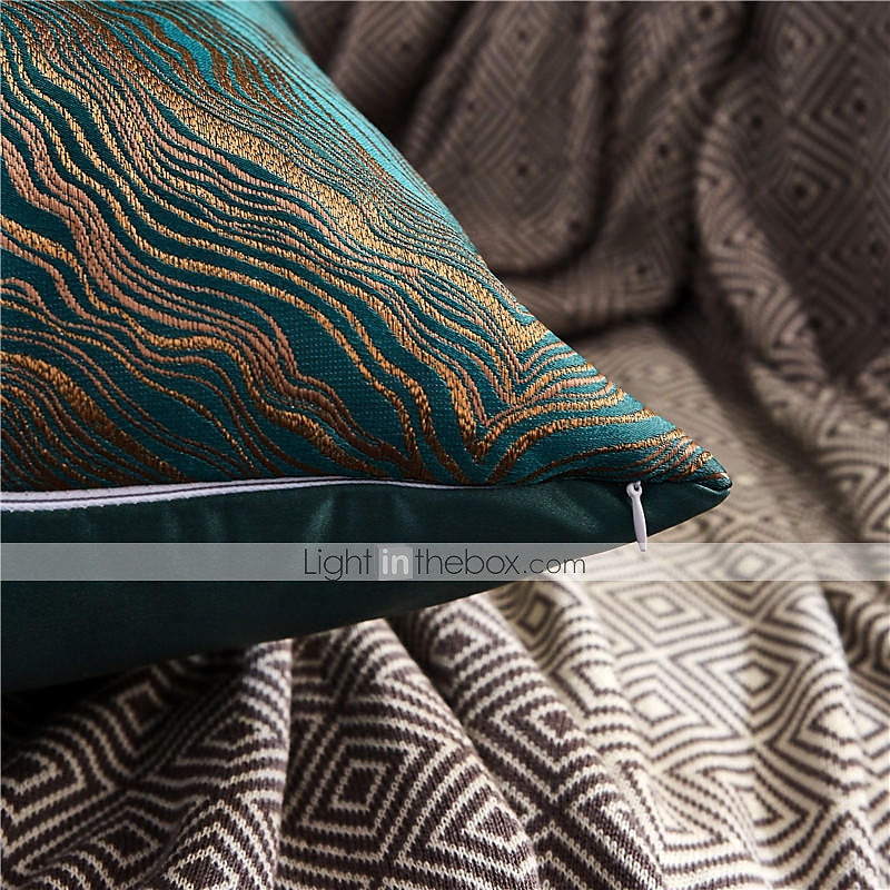 Almofadas decorativas textura cor combinando linha dourada jacquard bordado capa de almofada sala de estar quarto sofá capa de almofada almofada ao ar livre para sofá cama cadeira de 2025 por $19.99 –P19