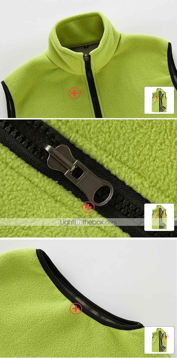 Per donna Giubbino da escursione Gilet di pile da escursione Inverno All'aperto Tinta unica Antivento Traspirante Caldo Comodo Canottiera / Gilet / Canotta Top Campeggio e hiking Caccia Sci Nero del 2025 a $12.79 –P7