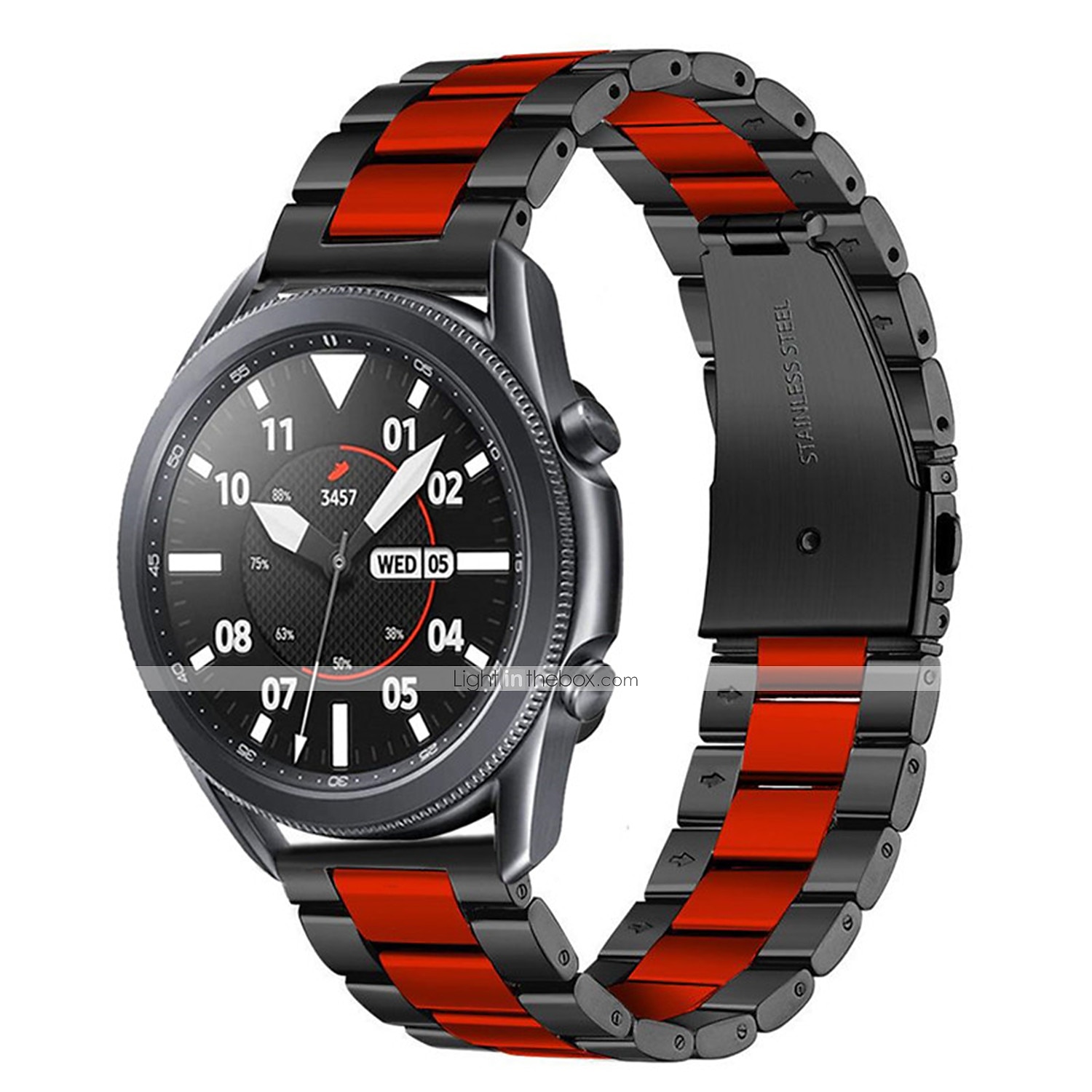 Cinturino per orologio  per Samsung Watch 3 45mm, Galaxy Wacth 46mm, Gear S3 Classic / Frontier, Gear 2 Neo Live Acciaio inossidabile Sostituzione Cinghia 22mm Lavoro Chiusura classica Polsino del 2025 a $9.99 –P3