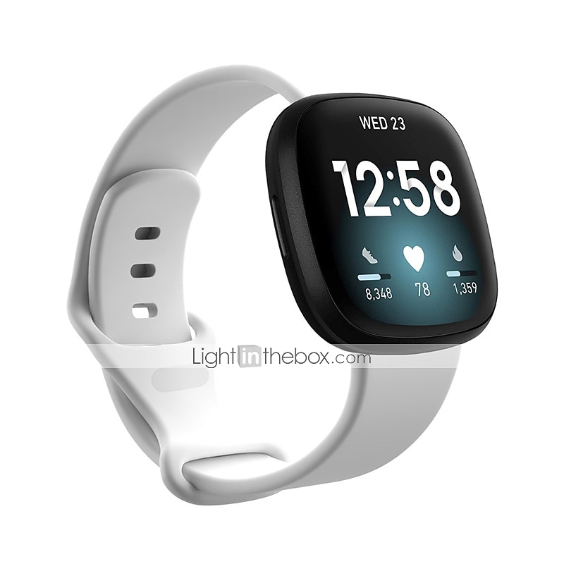 Klockarmband för Fitbit Versa 3 Sense Silikon Ersättning Rem Andningsfunktion Sportband Armband 2025 - $9.99 –P10