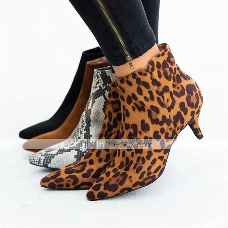 Women's Black Faux Suede Ankle Boots with Pointed Toe & Kitten Heel - Elegant Casual & Evening Footwear for Office & Special Events 2026 - $32.99 –P1