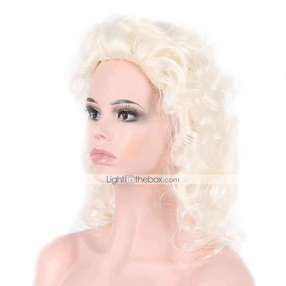 פאה שואגת פאה קוספליי פאה סינתטית פאה קוספליי פאה מארי אנטואנט מתולתל מתולתל פאה מהמאה ה-18 פאת שיער סינטטי לבן באורך בינוני פאת קרנבל לבנה של קליפורניה 2026 - $30.99 –P4