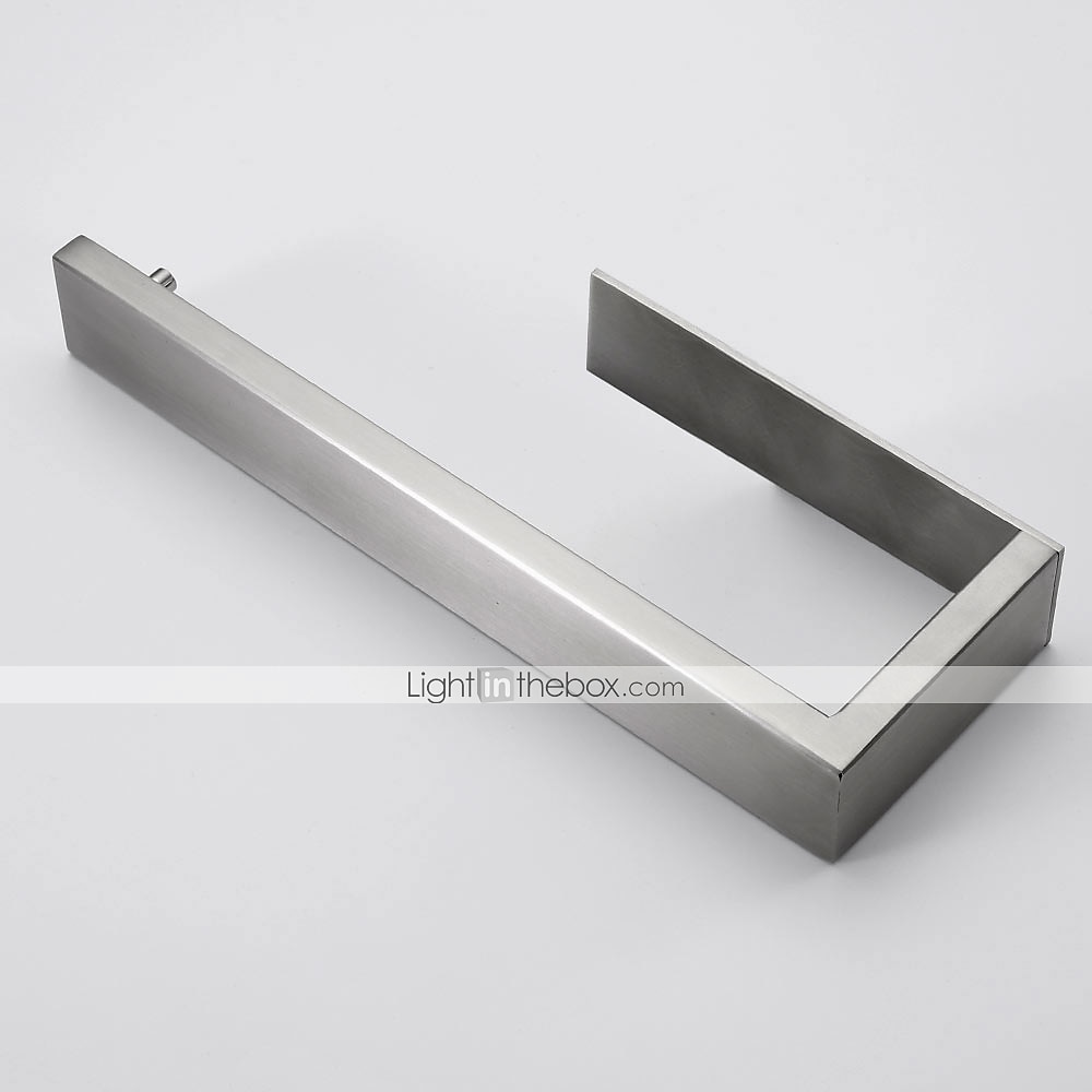 Bathroom Hardware Accessory Set Include Robe Hook, Towel Bar, Towel Holder, Toilet Paper Holder, Self-adhesive Brushed Stainless Steel Silvery 2025 - $30.99 –P3