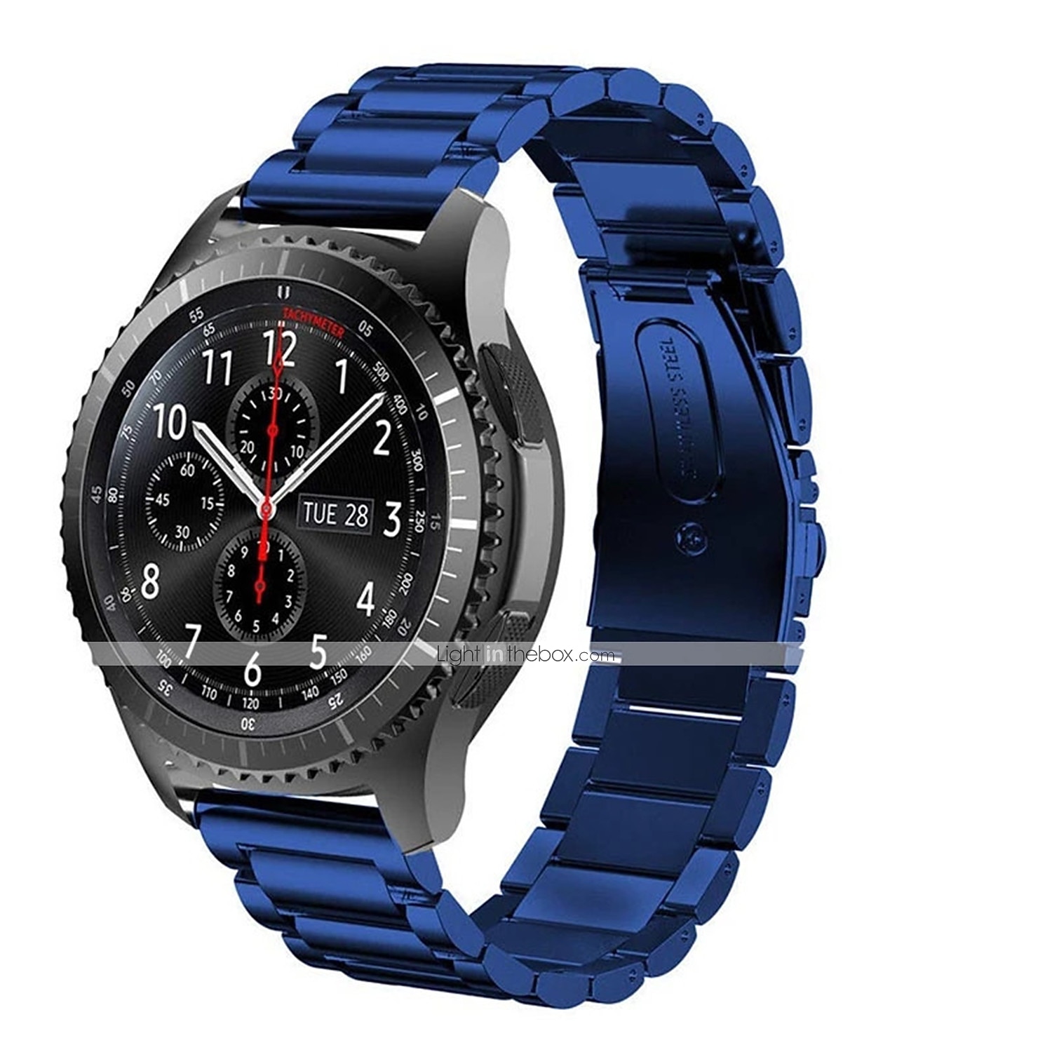 Cinturino per orologio  per Samsung Watch 3 45mm, Galaxy Wacth 46mm, Gear S3 Classic / Frontier, Gear 2 Neo Live Acciaio inossidabile Sostituzione Cinghia 22mm Lavoro Chiusura classica Polsino del 2025 a $9.99 –P8