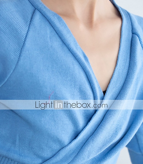 légáteresztő balett felső kötés női edzés teljesítmény hosszú ujjú természetes kötött 2026 - $24.99 –P1