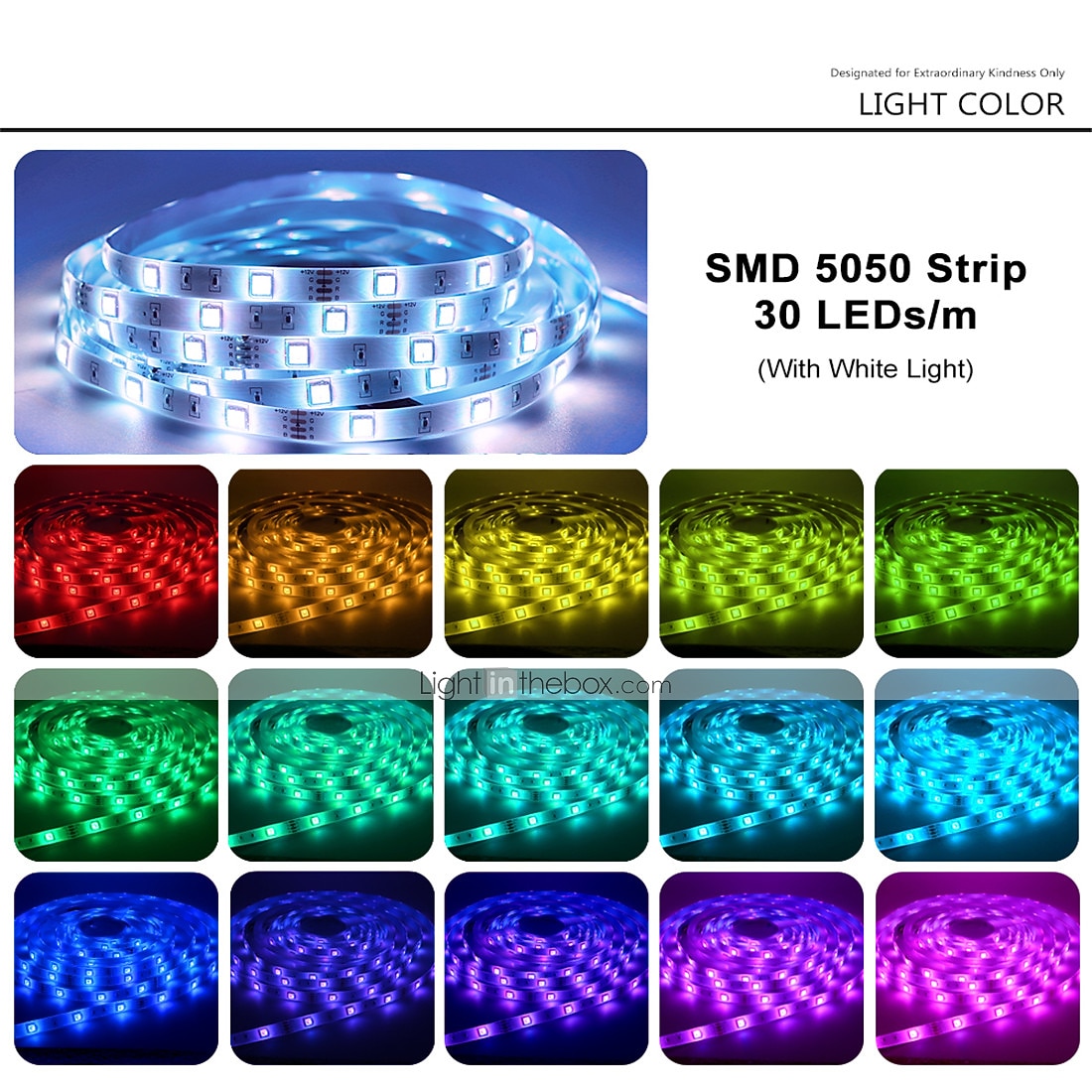 led strip licht 32.8ft 10m rgb smd 5050 30led/m 2835 60/m kleur veranderende waterdicht voor thuis vakantie party backlight decoratie 2026 - $16.29 –P3