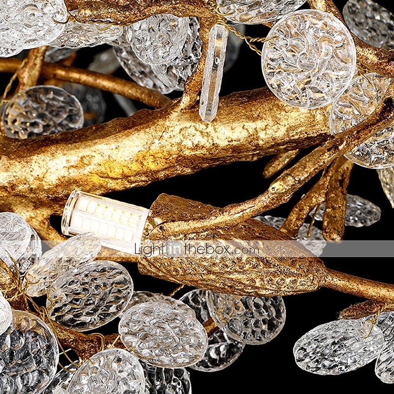 60 cm LED Gold Chandelier Dimmable Dendritic Structure Spiral Circle Shape Pendant Light Modern Aluminum Anodized 110-120V 220-240V 2025 - $1633.29 –P8