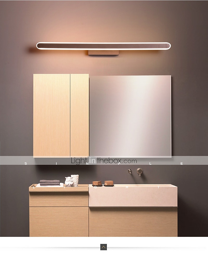 80 cm Led Mirror Lamp Bathroom Bathroom Mirror Lamp Modern Simple Aluminum Lamp Dance Dressing Room Lamp Background Wall Lamp 2025 - $116.99 –P9