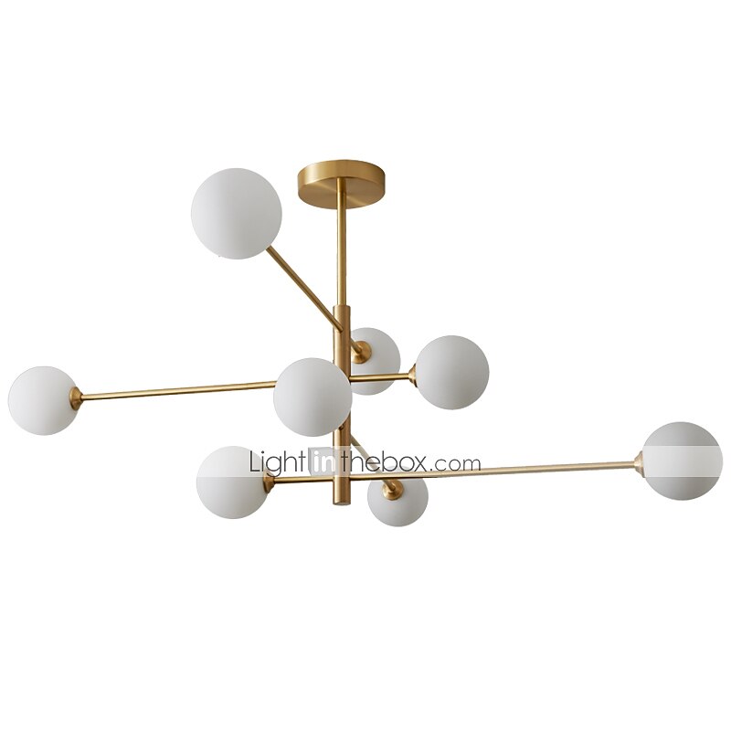 Lampadario a led 105 cm oro lampada a sospensione stile nordico led sputnik design globo paralume in vetro metallo stile moderno elettrolitico 110-120v 220-240v del 2025 a $387.19 –P8