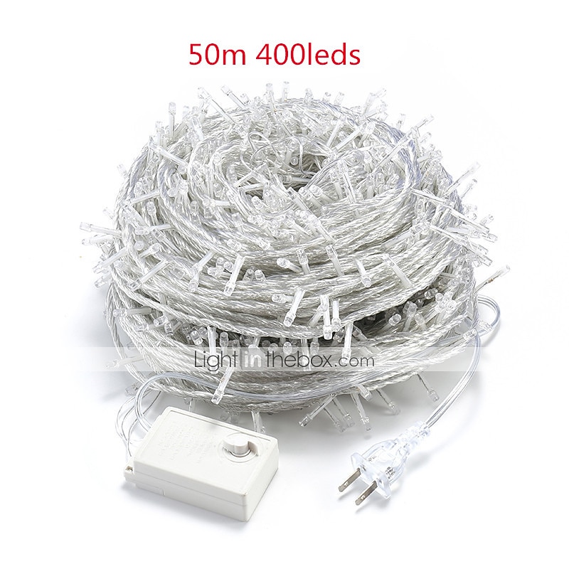 Decorating Lights 50M 400 LEDs Outdoor Indoor LED Décor Fairy String Lights 164ft Holiday Lights  Tree Decorating Idea Waterproof Icicle for Garland Patio 2026 - $39.99 –P2