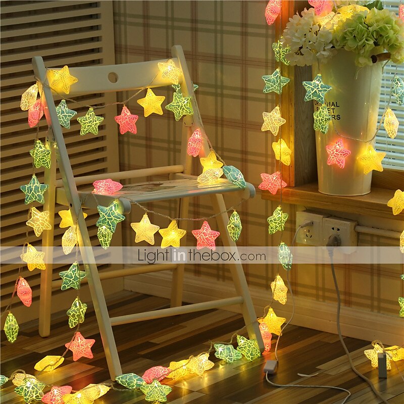 3 m 20 led stelle fata led luci stringa alimentate a batteria 1,5 m 10 led luci stringa di natale matrimonio festa di compleanno luci decorazione camera dei bambini del 2025 a $14.49 –P6