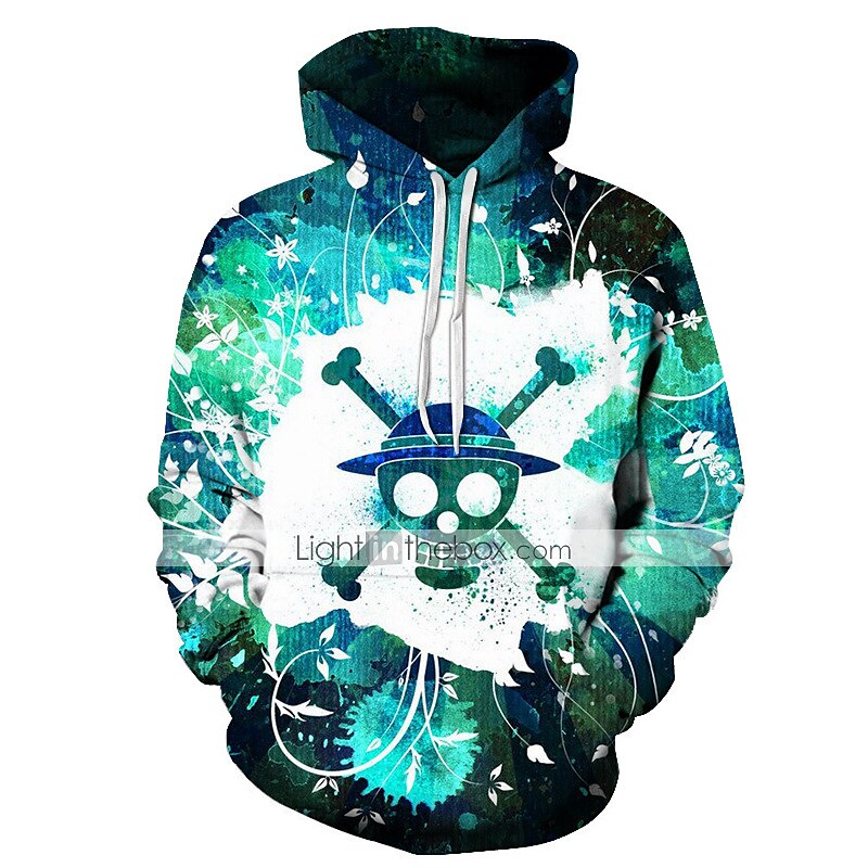One Piece Opice D. Luffy Cosplay kostým Kapuce Anime Grafika 3D Potisk Harajuku Grafika Pro Pánské Dámské Dospělé Zpátky do školy 2025 - $38.99 –P1