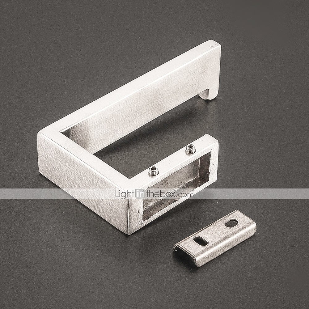 accessorio hardware per il bagno porta carta igienica / porta accappatoio e asta singola per bagno in acciaio inossidabile a parete argento spazzolato 4 pezzi / 3 pezzi / 1 pezzo del 2025 a $28.99 –P14