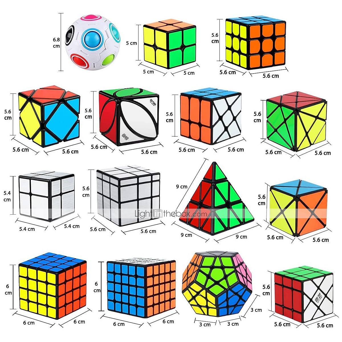 DianSheng Magic Cube stickerless 2x2 3x3 4x4 5x5 6x6 7x7 Megaminx Speed  Puzzle Cubes Toys Cubos Magicos Home Games for Children