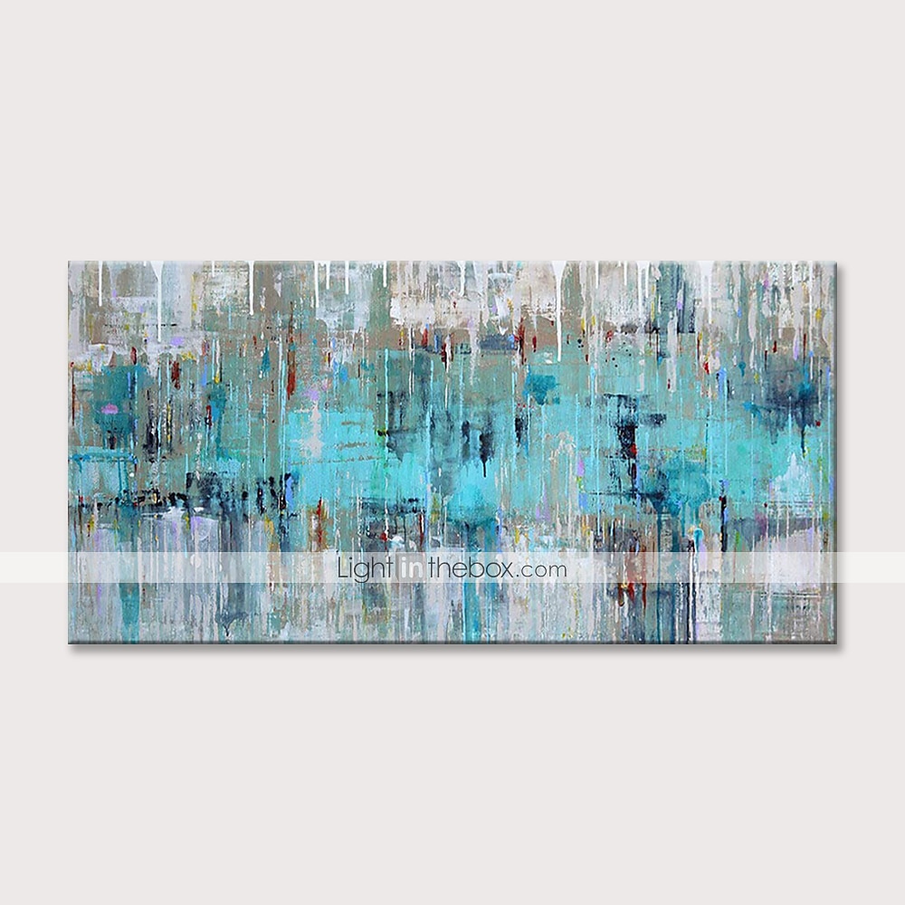 2025年 大きなサイズの油絵100％手作りの手描きの壁アートキャンバスブルー抽象的なモダンな家の装飾の装飾ロールキャンバスフレームなしストレッチなし  コレクション – $65.99 –P2