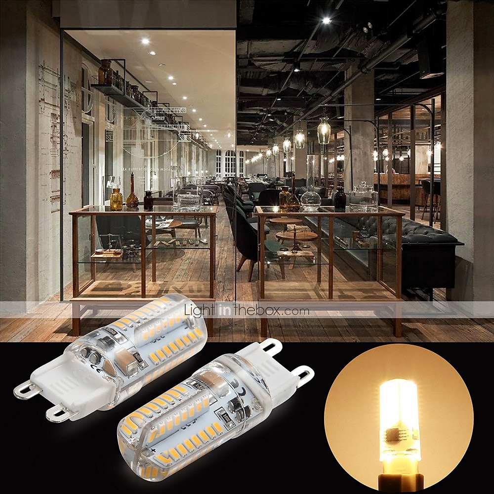 2025年 g9調光可能LEDバイピンコーン電球72led600lm5w3014smdウォームクールホワイト360°ビームアングルシャンデリアランプ40wハロゲン相当ac110vac220v コレクション – $44.99 –P10