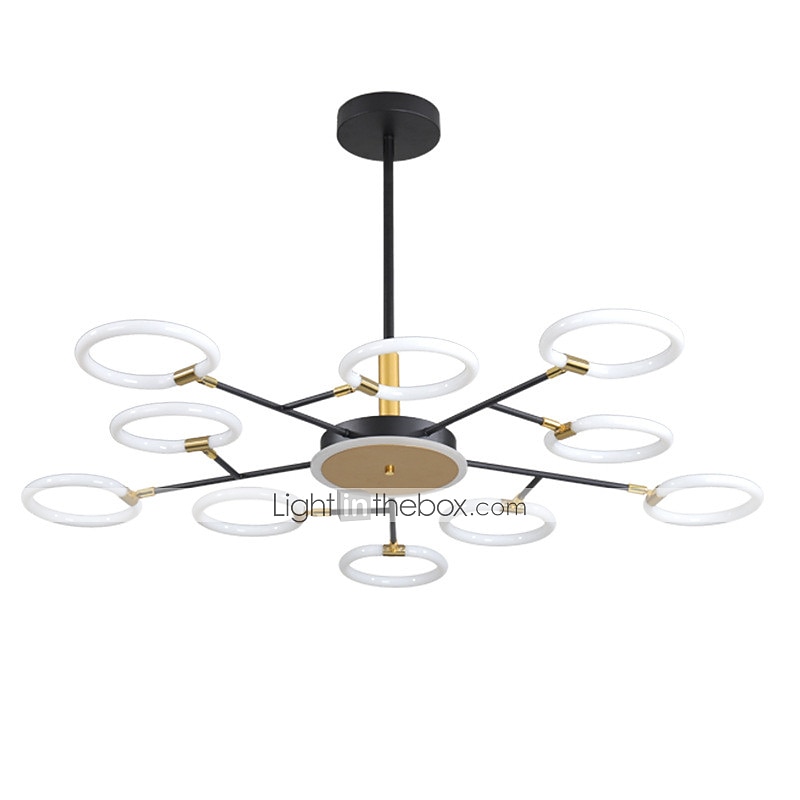 6/8/10 teste lampada a sospensione a led lampadario molecolare a forma di anello regolabile semplice moderna luce nordica stile di lusso soggiorno camera da letto sala da pranzo ristorante del 2025 a $722.72 –P4