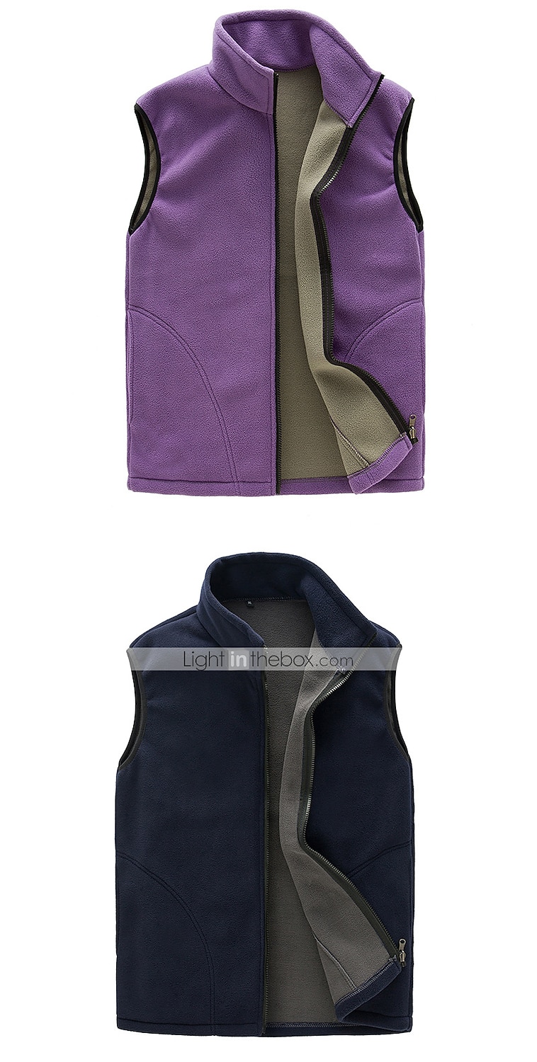 Per donna Giubbino da escursione Gilet di pile da escursione Inverno All'aperto Tinta unica Antivento Traspirante Caldo Comodo Canottiera / Gilet / Canotta Top Campeggio e hiking Caccia Sci Nero del 2025 a $12.79 –P6