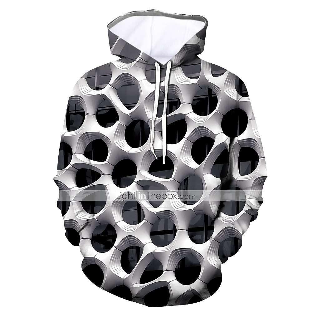 Homme Graphic Sweat à capuche Sweats à Capuche Sweat-shirt Sweat à capuche manche longue Sweat à capuche Capuche Décontractées 3D effet du quotidien Sortie Noir Blanche Designer de 2025 ? $29.99 –P2
