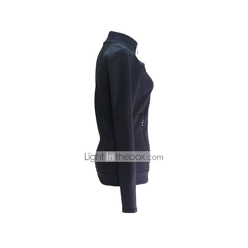 Figure Skating Fleece Jacket Women's Girls' Ice Skating Jacket Outfits Black Patchwork Stretchy Training Skating Wear Thermal Warm Handmade Long Sleeve Ice Skating Winter Sports Figure Skating 2025 - $75.99 –P1
