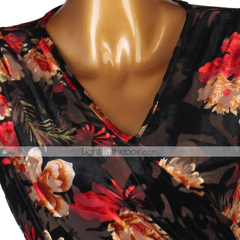 Latijnse dans Turnpakje / Onesie Patroon / Print Dames Prestatie Halve mouw Spandex 2025 - $41.99 –P1