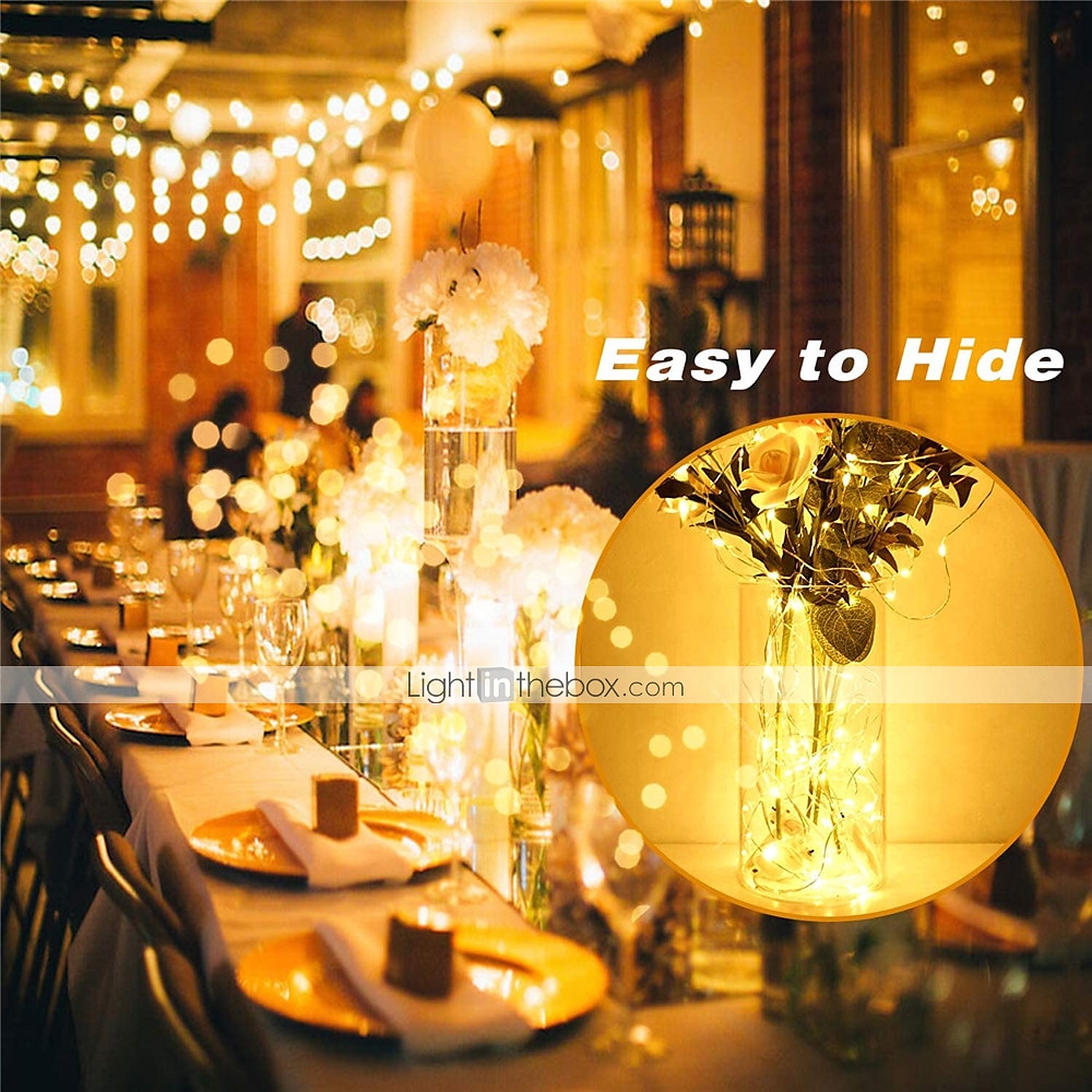 30 PCS 12PCS 6PCS Fairy Lights Battery Operated (Included) 600LED 240LED 120LED Mini String Lights Waterproof Copper Wire Firefly Starry Lights for Halloween Party Christmas Festivals Decorations 2025 - $10.99 –P15