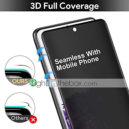 [1 Pack] Screen Protector For Samsung Galaxy S24 Ultra Plus S23 S22 S21 S20 Plus Ultra S10 Note 20 Ultra 10 Plus S25 Ultra Tempered Glass Privacy Anti-Spy 9H Hardness 3D Curved edge 2025 - $9.99 –P3