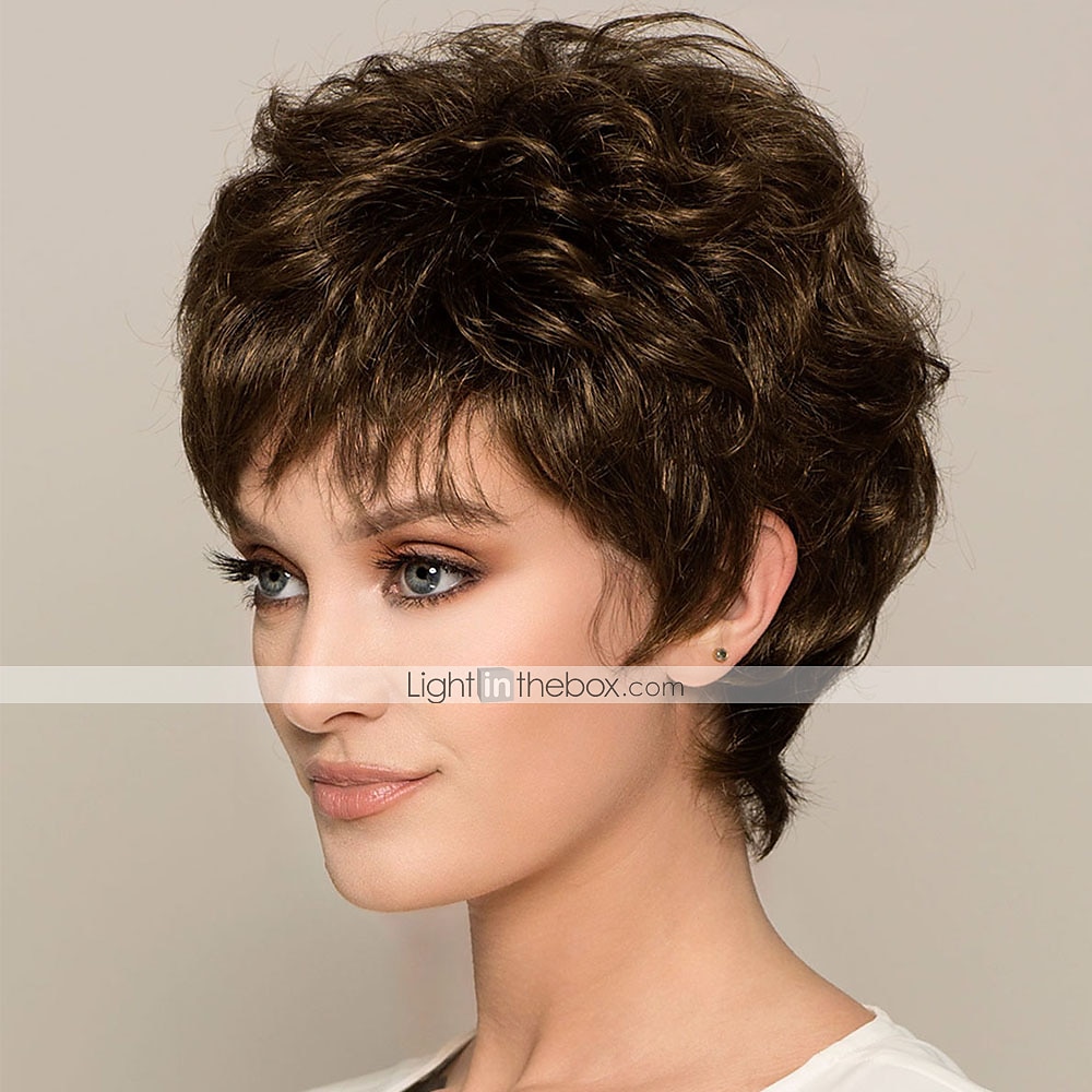 brązowe peruki dla kobiet peruka syntetyczna prosto bob peruka krótkie brązowe włosy syntetyczne modny design damski podświetlony/włosy balayage wykwintne brązowe peruki 2025 - $15.99 -P3
