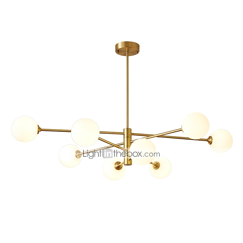 90 cm-es led csillár skandináv stílusú sputnik design függőlámpa klaszter design alumínium klaszter modern ipari galvanizált festett felületek 110-120v 220-240v 2025 - $413.69 –P7