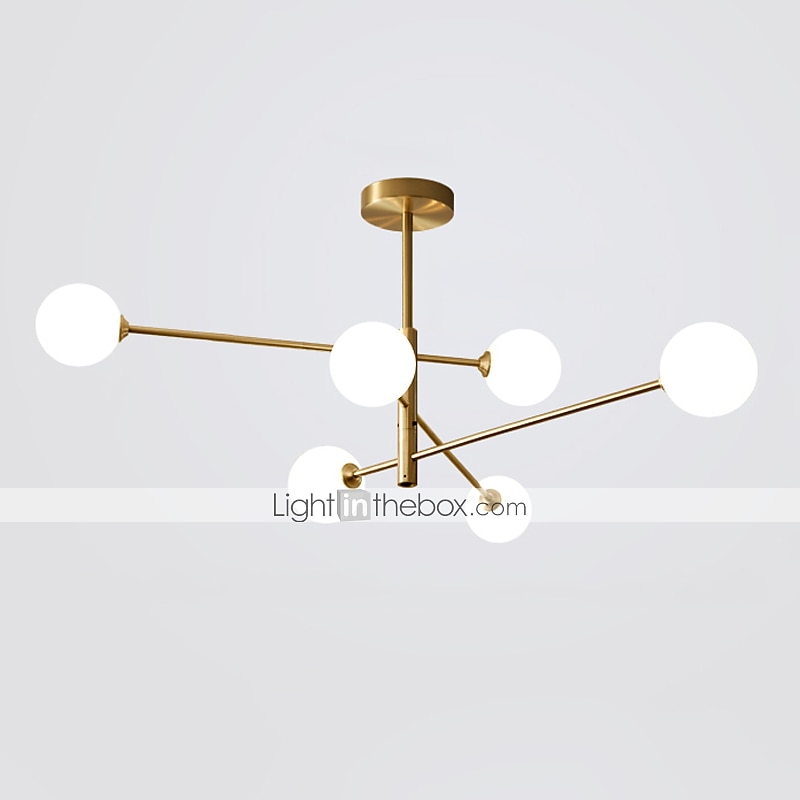 105 cm LED Ceiling Light Nordic Style Cluster Design Modern Geometric Shapes Single Design Pendant Light Metal Sputnik Gold Black Electroplated 110-120V 220-240V 2025 - $318.19 –P1
