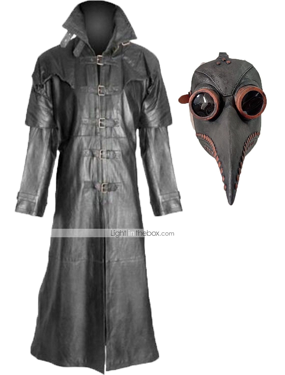 Navidad Moda Distinguido Abrigo Baile de Máscaras Gabardina Doctor de plaga Color sólido Disfraz Hombre Víspera de Todos los Santos Carnaval Mascarada Fiesta Víspera de Todos los Santos Adulto 2026 - $62.09 –P5