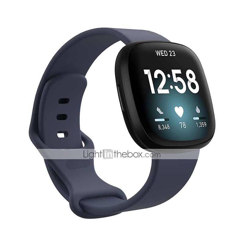 Klockarmband för Fitbit Versa 3 Sense Silikon Ersättning Rem Andningsfunktion Sportband Armband 2025 - $9.99 –P19