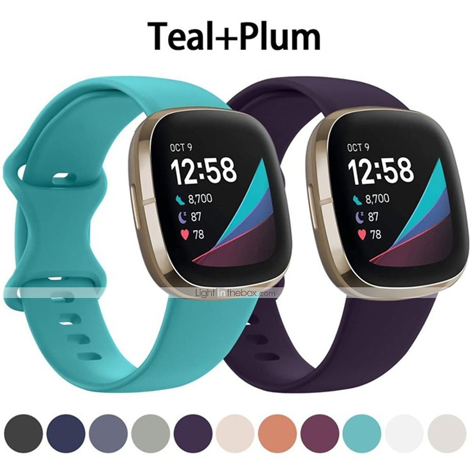 Pack Smart Watch Band Compatible with Fitbit Versa Sense