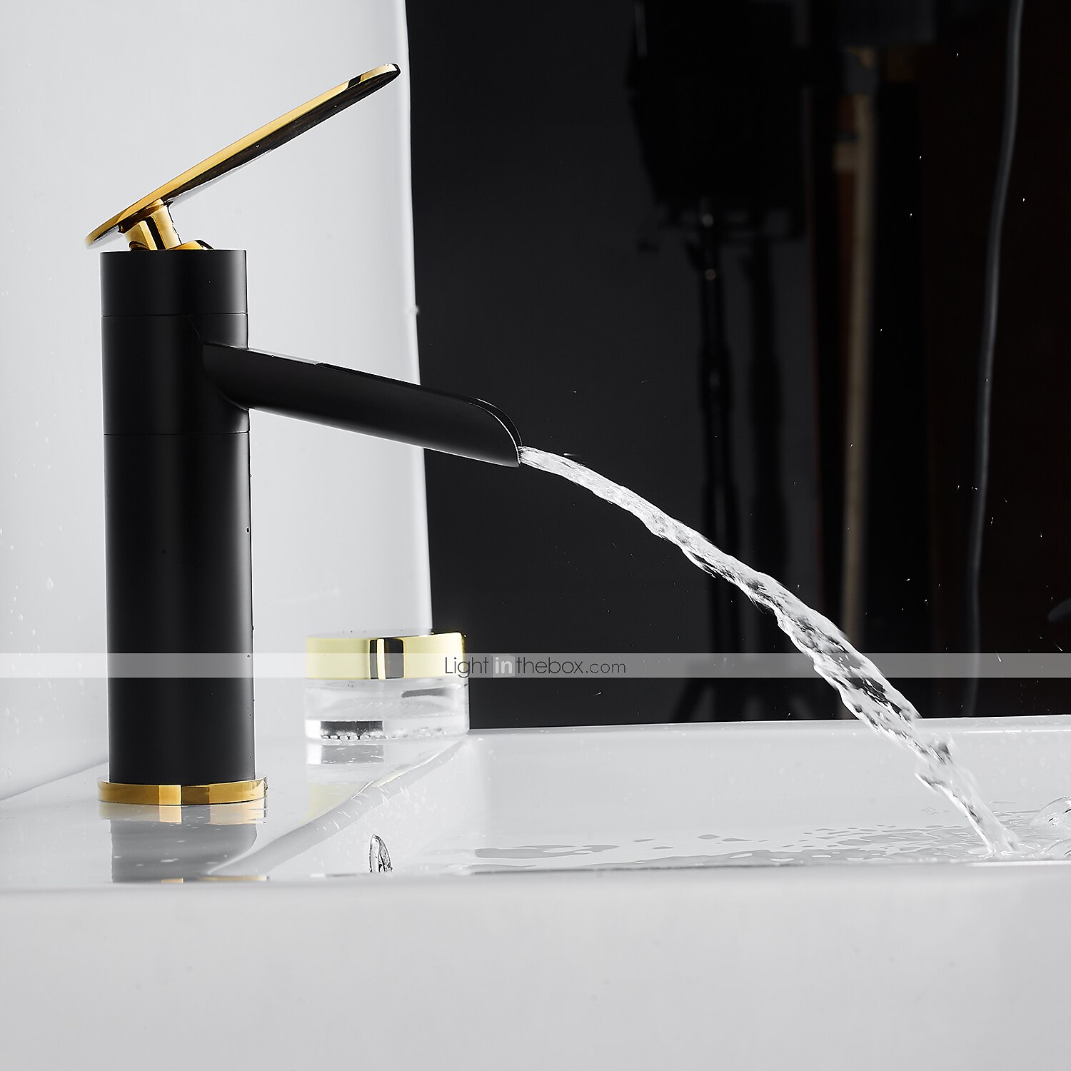 Bathroom Sink Faucet,Rotatable Electroplated Centerset Single Handle One Hole Bath Taps with Hot and Cold Switch 2025 - $97.99 –P3