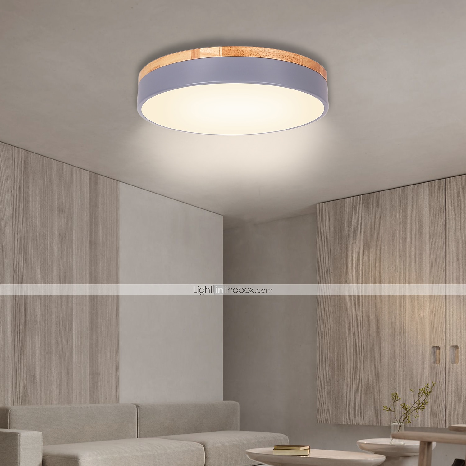 40/50/60 см светодиодный потолочный светильник в скандинавском стиле, основные светильники для скрытого монтажа, металлический сектор, окрашенная отделка, дерево, современный, белый, черный, желтый, 2026 - $227.39 –P2