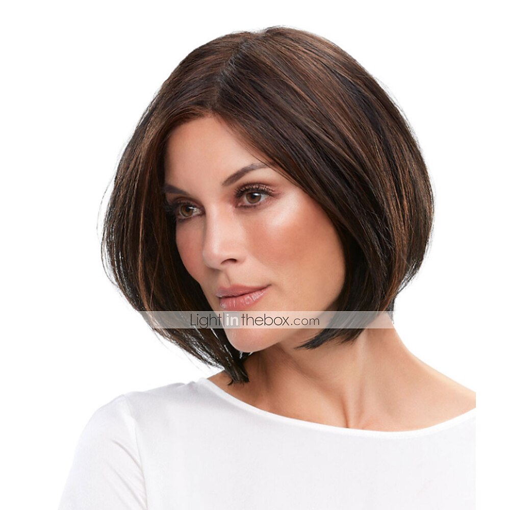 parrucche marroni per le donne parrucca sintetica parrucca dritta bob corti capelli sintetici marrone scuro design alla moda delle donne confortevole squisito marrone del 2026 a $21.99 –P2