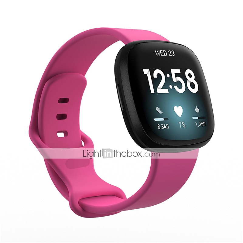 Klockarmband för Fitbit Versa 3 Sense Silikon Ersättning Rem Andningsfunktion Sportband Armband 2025 - $9.99 –P12