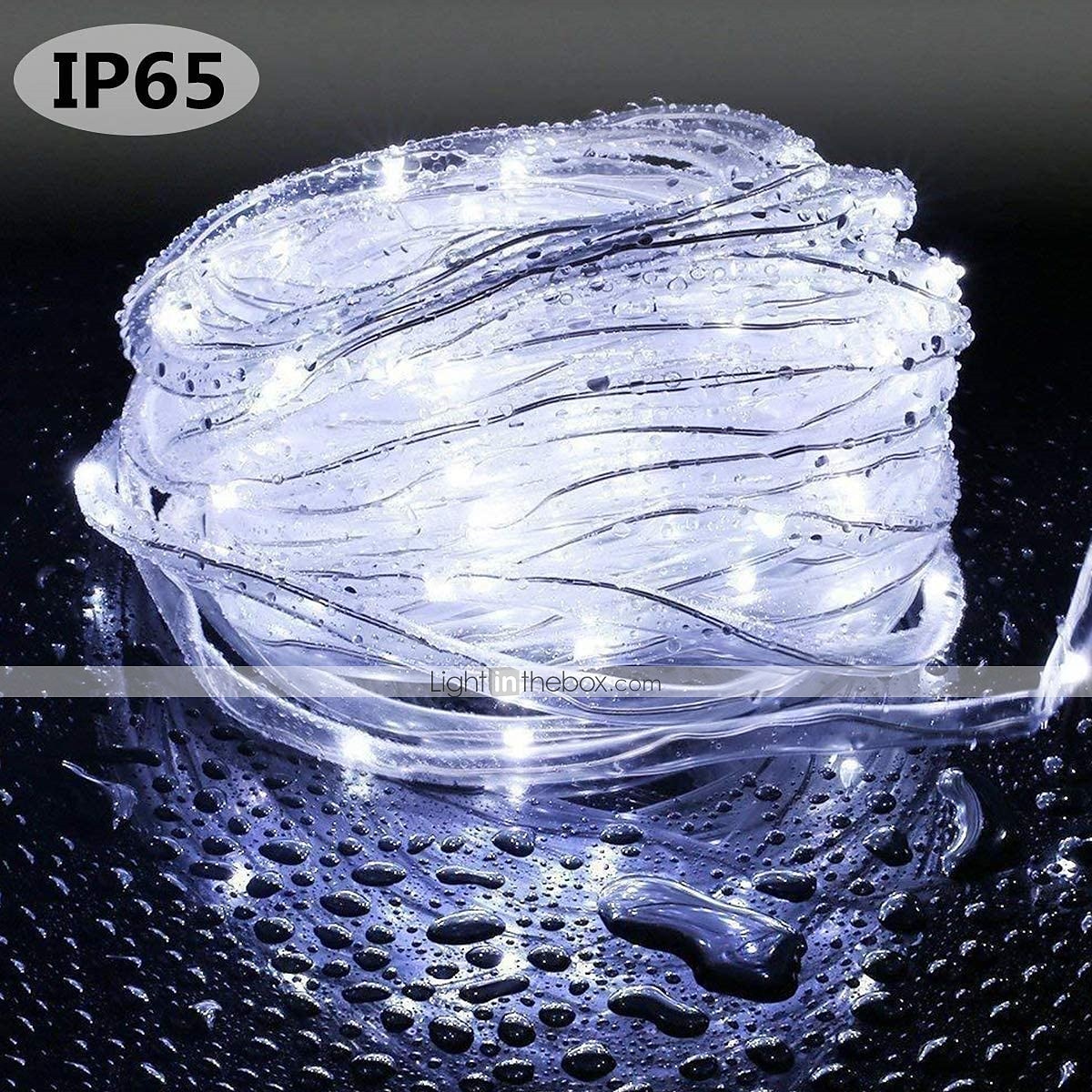 Solar Rope Lights Outdoor Waterproof Tube Light with 100 LED 35.7 feet 8 Modes Copper Wire Fairy Lights for Garden Fence Patio Yard Party Wedding Christmas Hall 2025 - $23.99 –P10