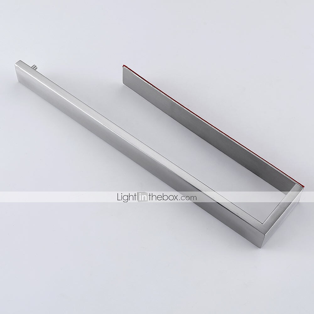 Bathroom Hardware Accessory Set Include Robe Hook, Towel Bar, Towel Holder, Toilet Paper Holder, Self-adhesive Brushed Stainless Steel Silvery 2025 - $30.99 –P7