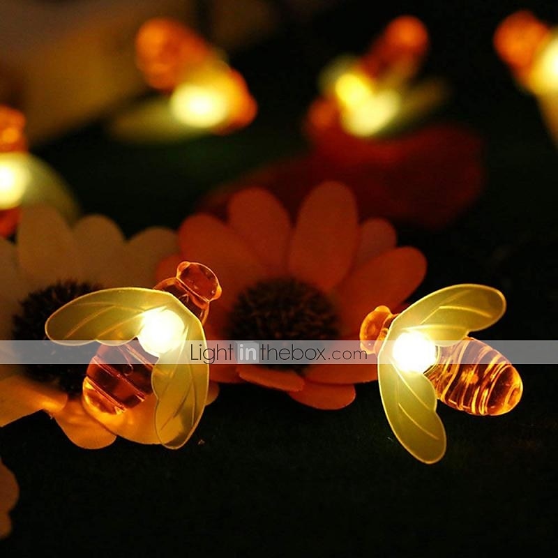 Bee Lights String Led Honey Bee Shape Fairy Lights For Outdoor Home Garden Fence Summer Decoration 2025 - $10.99 –P4