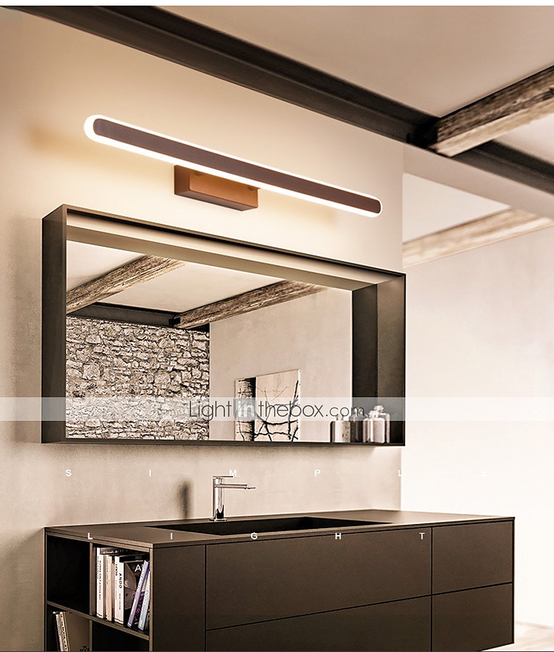 80 cm Led Mirror Lamp Bathroom Bathroom Mirror Lamp Modern Simple Aluminum Lamp Dance Dressing Room Lamp Background Wall Lamp 2025 - $116.99 –P5