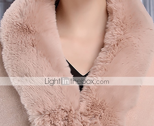 capes manches longues fausse fourrure / orlon automne mariage / fête / soirée châle&amp; écharpe / écharpe pour femmes avec joint fendu / solide de 2025 ? $47.99 –P1