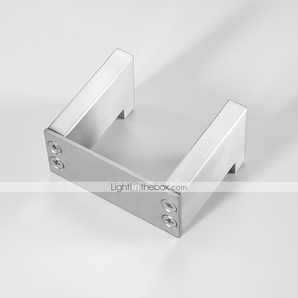 Bathroom Hardware Accessory Set Include Robe Hook, Towel Bar, Towel Holder, Toilet Paper Holder, Self-adhesive Brushed Stainless Steel Silvery 2025 - $30.99 –P5