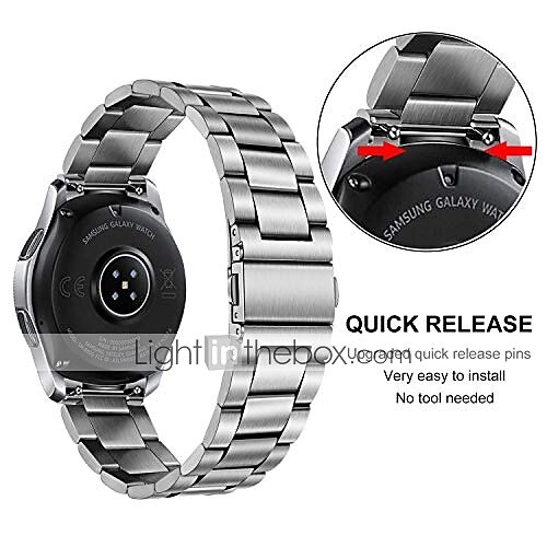 Watch Band for Samsung Galaxy Galaxy Watch 3 45mm 46mm Gear S3 Classic Frontier 2 Neo Live Stainless Steel Replacement  Strap Quick Release 22mm Link Bracelet Wristband 2025 - $9.99 –P5