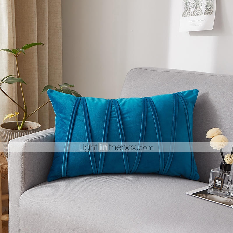 Decorative Toss Pillows Velvet Cover for Pillows Pillow Case Cover Home office Pillow Case Cover Modern Sample Room Cushion Cover Outdoor Cushion for Sofa Couch Bed Chair Pink Blue Sage Green Purple 2025 - $18.99 –P8
