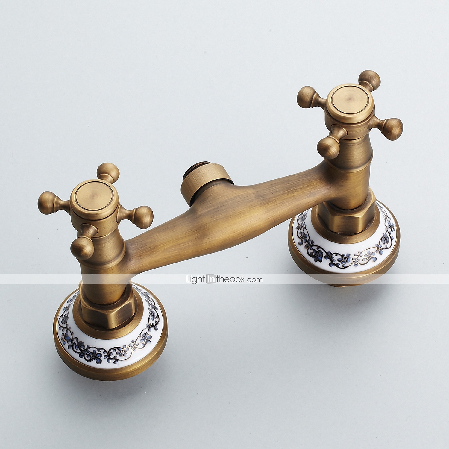 set rubinetto doccia - doccetta inclusa stile vintage estraibile / ottone antico country montaggio esterno rubinetti miscelatore doccia vasca da bagno in ceramica / due maniglie un foro del 2025 a $153.99 –P7
